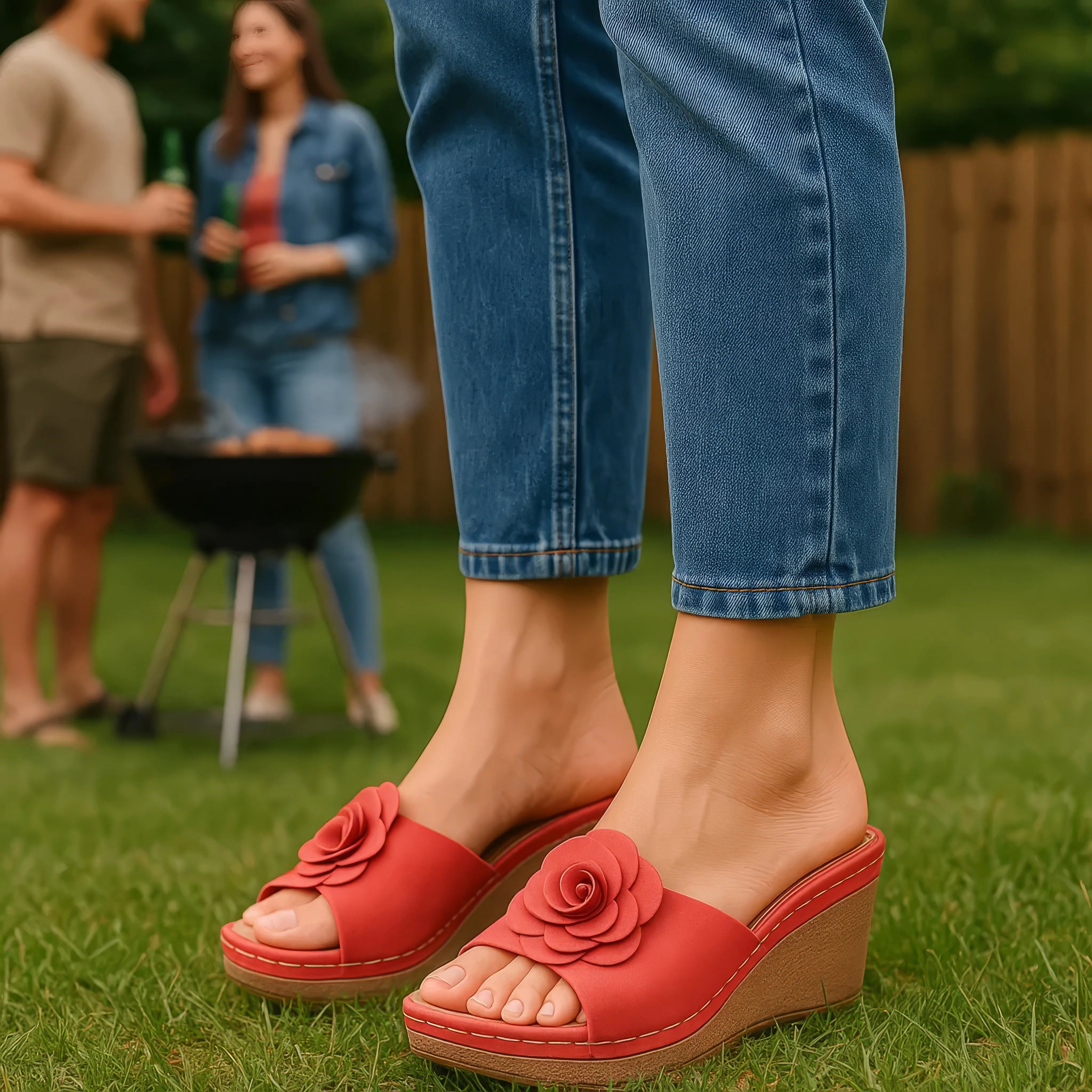 Women's Tokyo Black Wedge Sandals