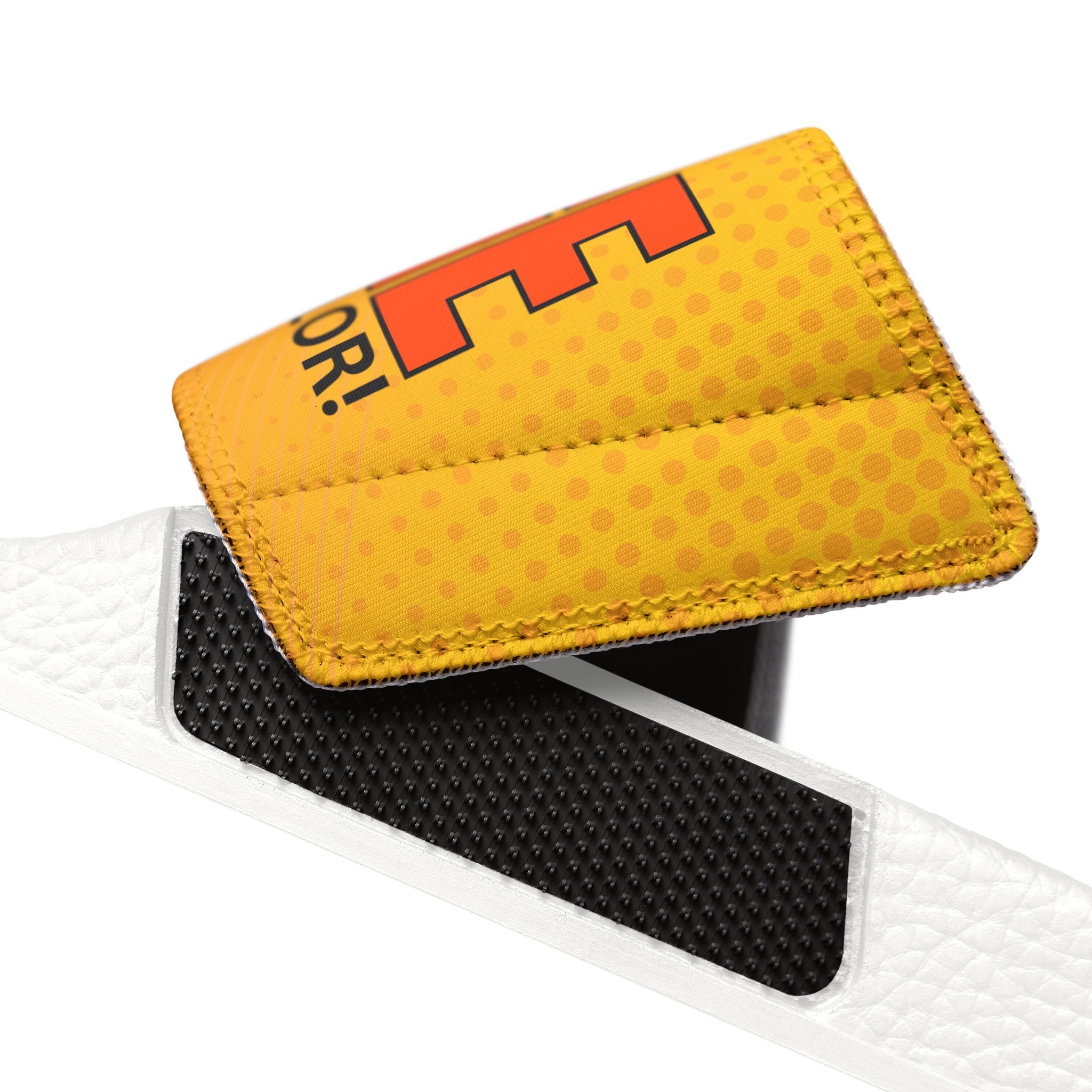 Trendy Men's Sandals - 'Orange Is Not My Color' Statement Footwear