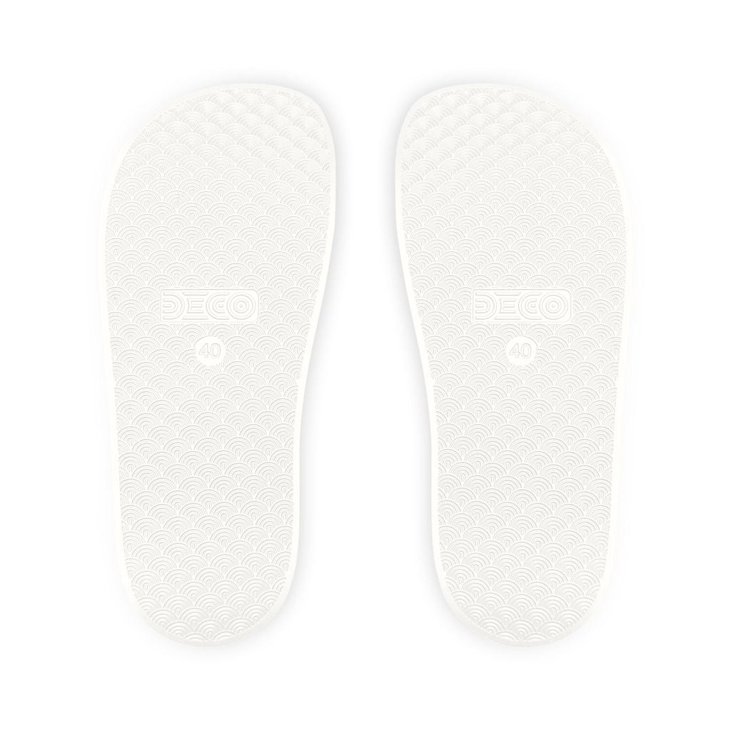 Trendy Men's Sandals - 'Orange Is Not My Color' Statement Footwear