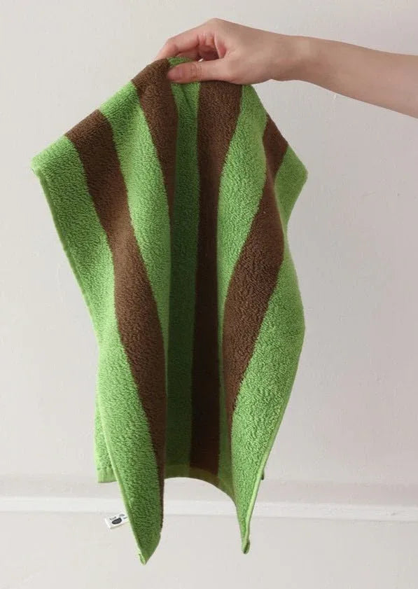 Ultra Soft Absorbent Retro Stripe Bath Towel - 100% Organic Premium