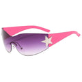 Unisex Punk Sunglasses – Eyewear with Star Decoration