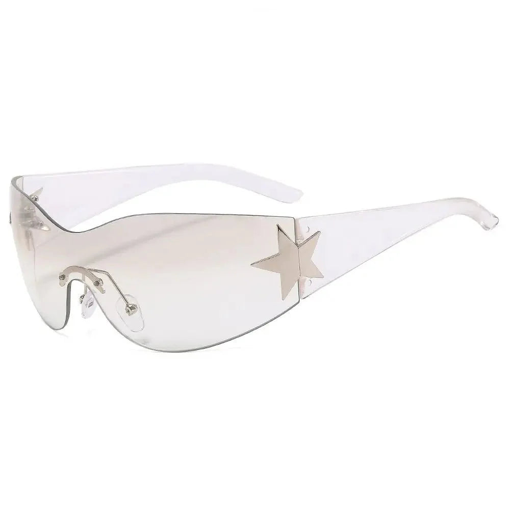 Unisex Punk Sunglasses – Eyewear with Star Decoration