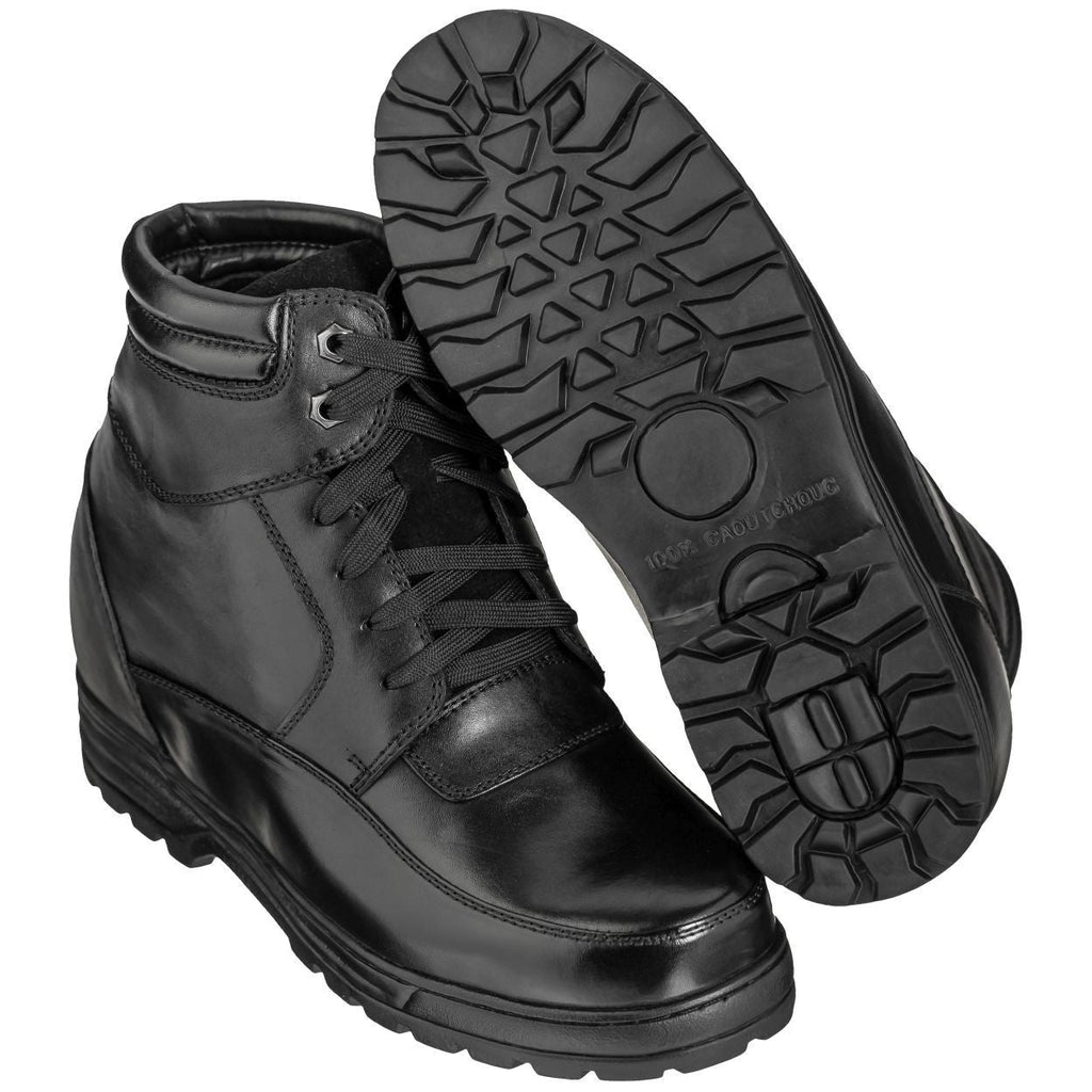 CALDEN Military-Style Leather Boots - 5.2 Inches - K881801