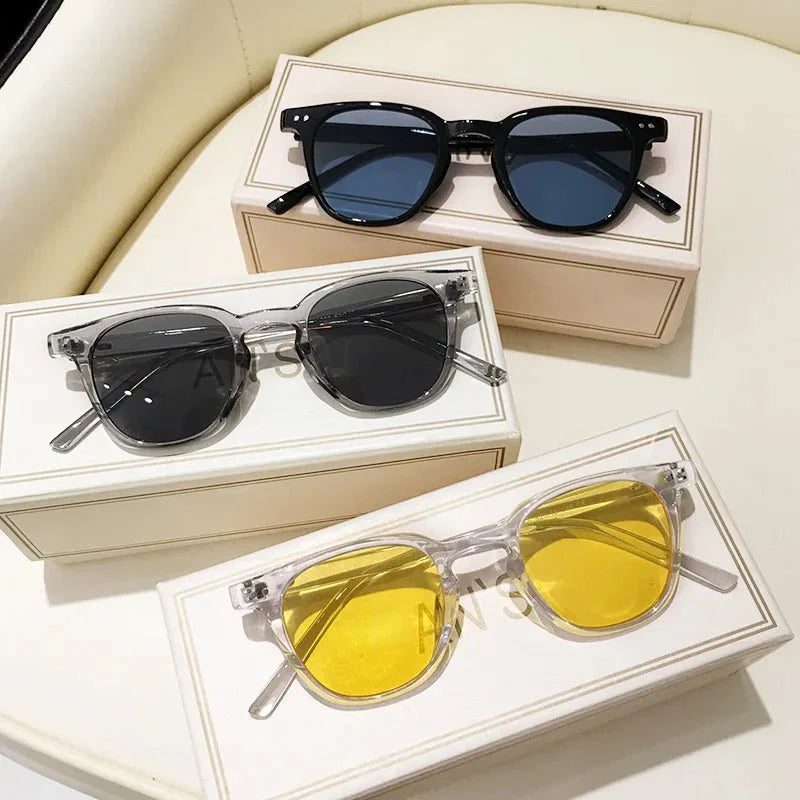 Vintage Square Sunglasses – Retro Mirror Eyewear
