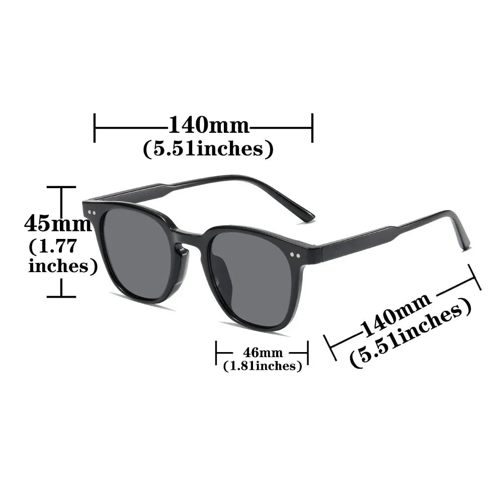 Vintage Square Sunglasses – Retro Mirror Eyewear