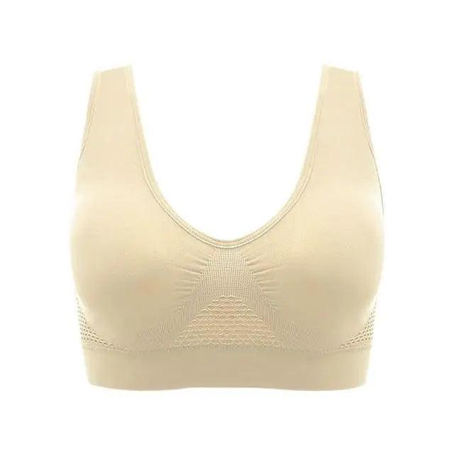 Vintage Style Comfortable Aire Bra Posture Corrector Lift Up Bra For Women Breathable Yoga Underwear Shockproof Sports Bra