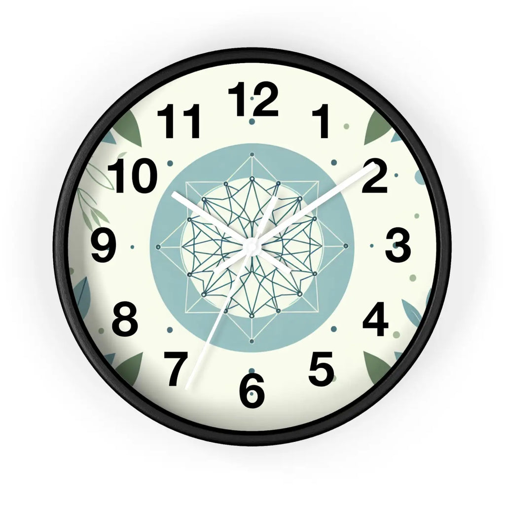 Abstract Art Wall Clock - Nature Inspired Design - DipaliZ
