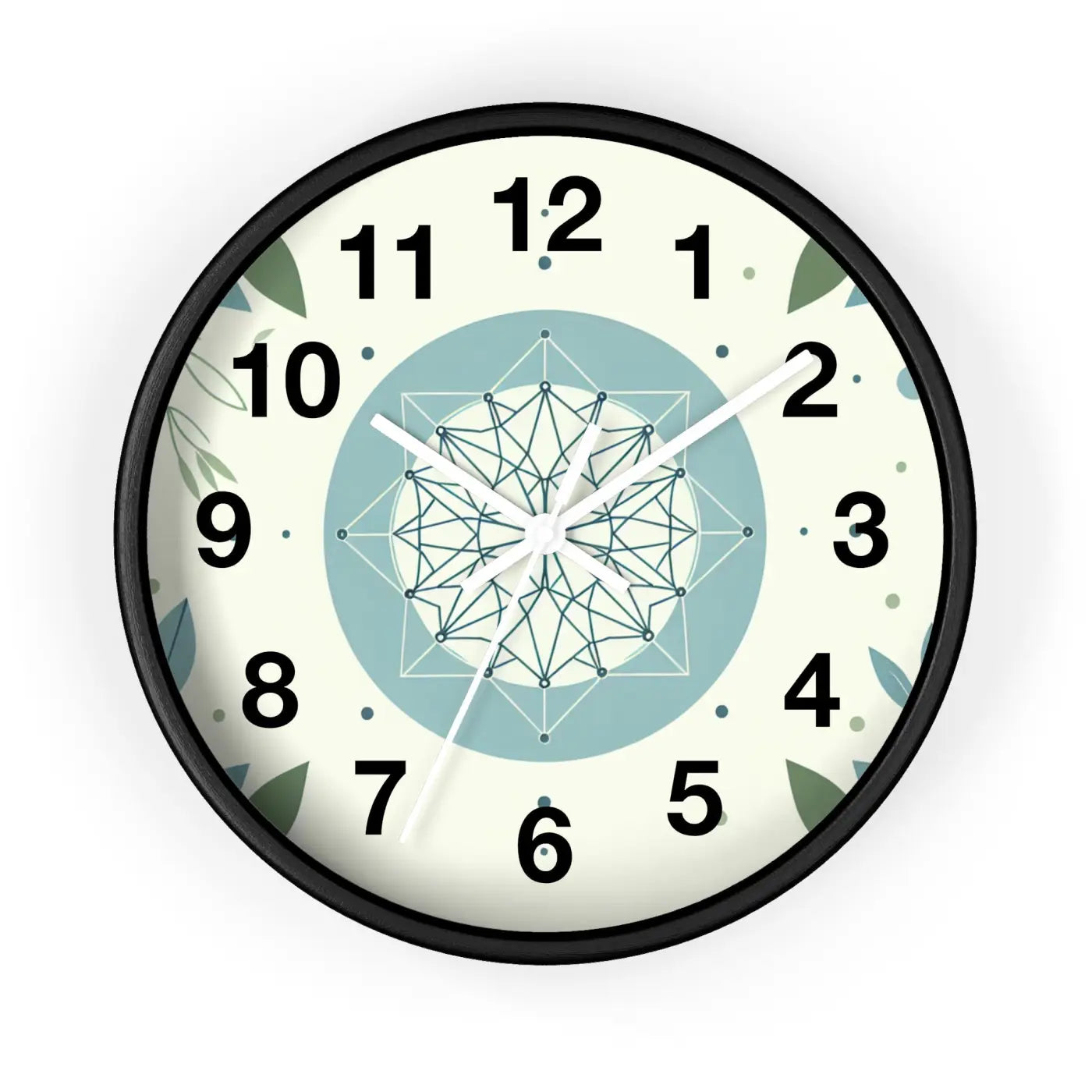Abstract Art Wall Clock - Nature Inspired Design - DipaliZ