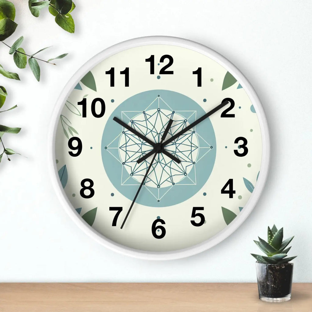 Abstract Art Wall Clock - Nature Inspired Design - DipaliZ