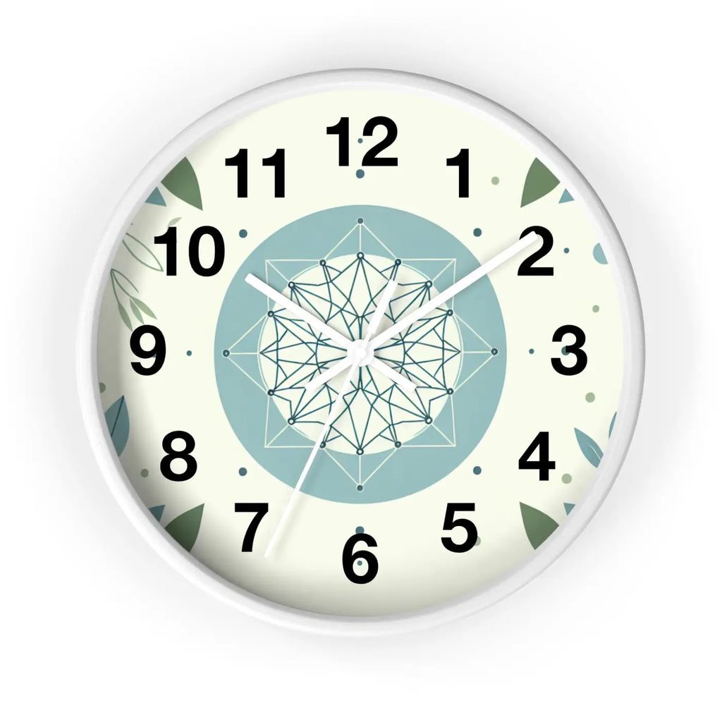 Abstract Art Wall Clock - Nature Inspired Design - DipaliZ