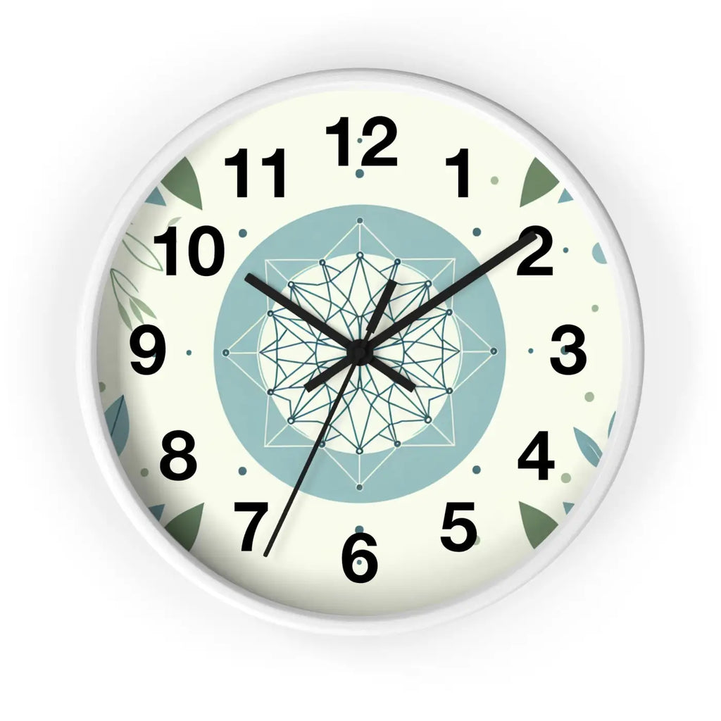 Abstract Art Wall Clock - Nature Inspired Design - DipaliZ