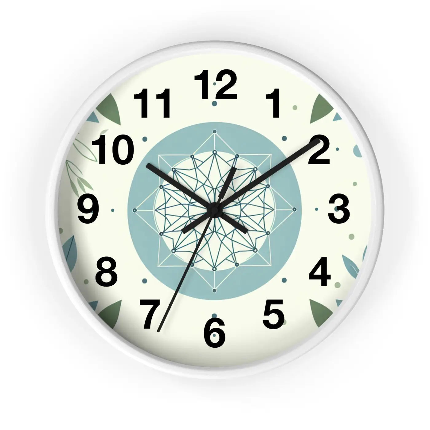 Abstract Art Wall Clock - Nature Inspired Design - DipaliZ