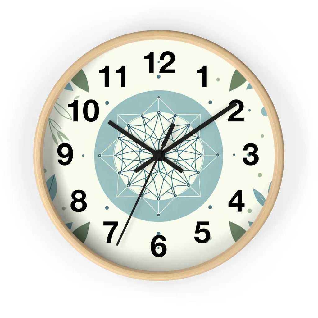Abstract Art Wall Clock - Nature Inspired Design - DipaliZ