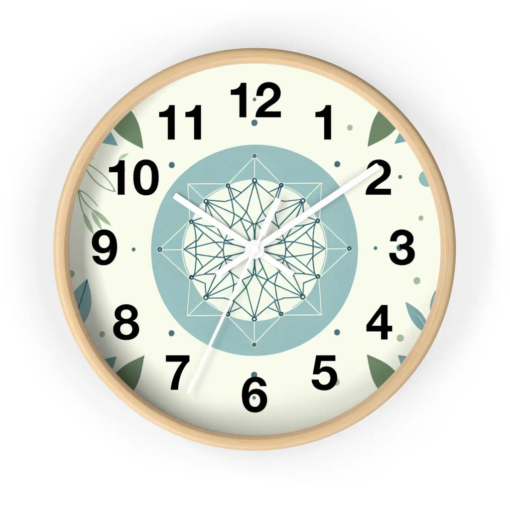 Abstract Art Wall Clock - Nature Inspired Design - DipaliZ