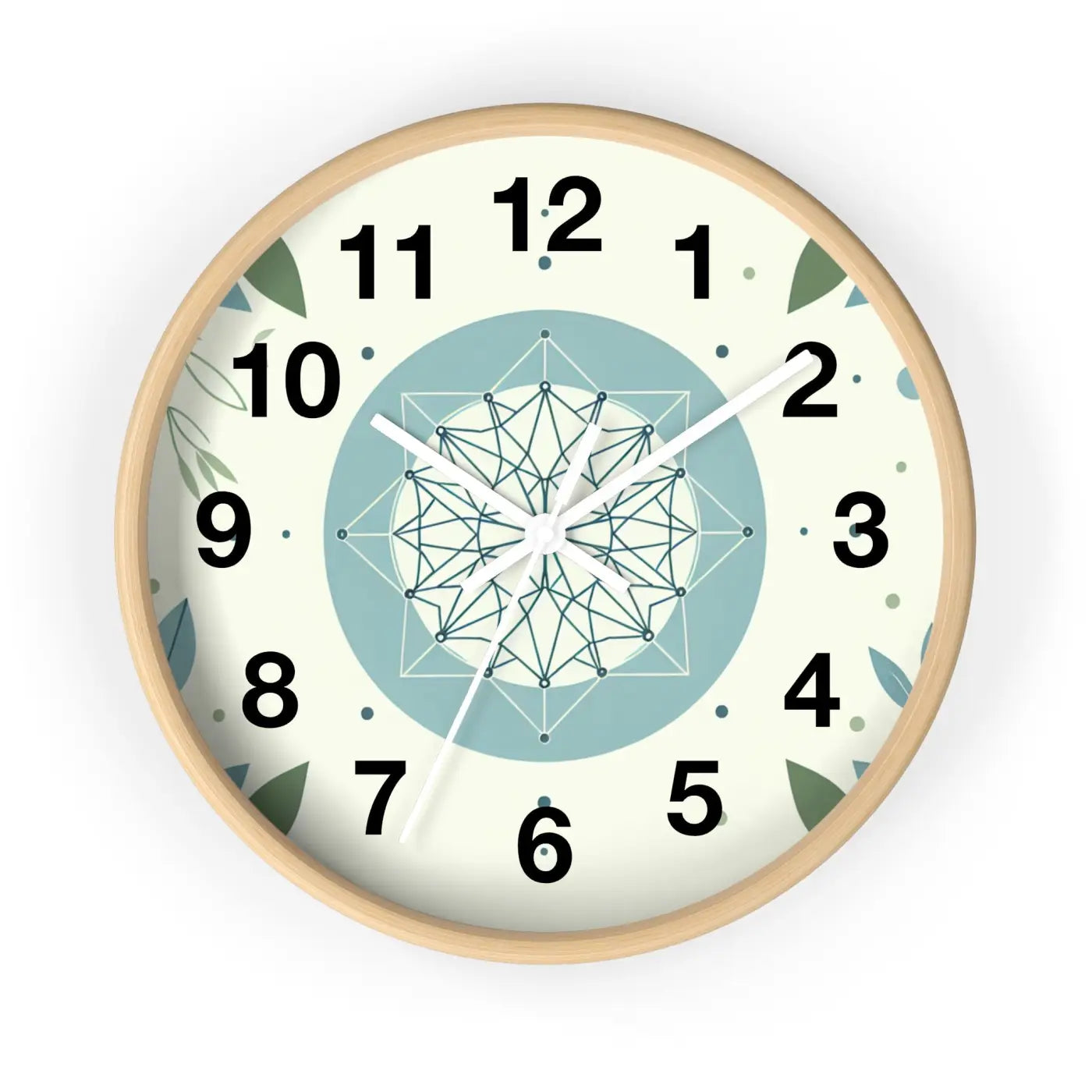 Abstract Art Wall Clock - Nature Inspired Design - DipaliZ