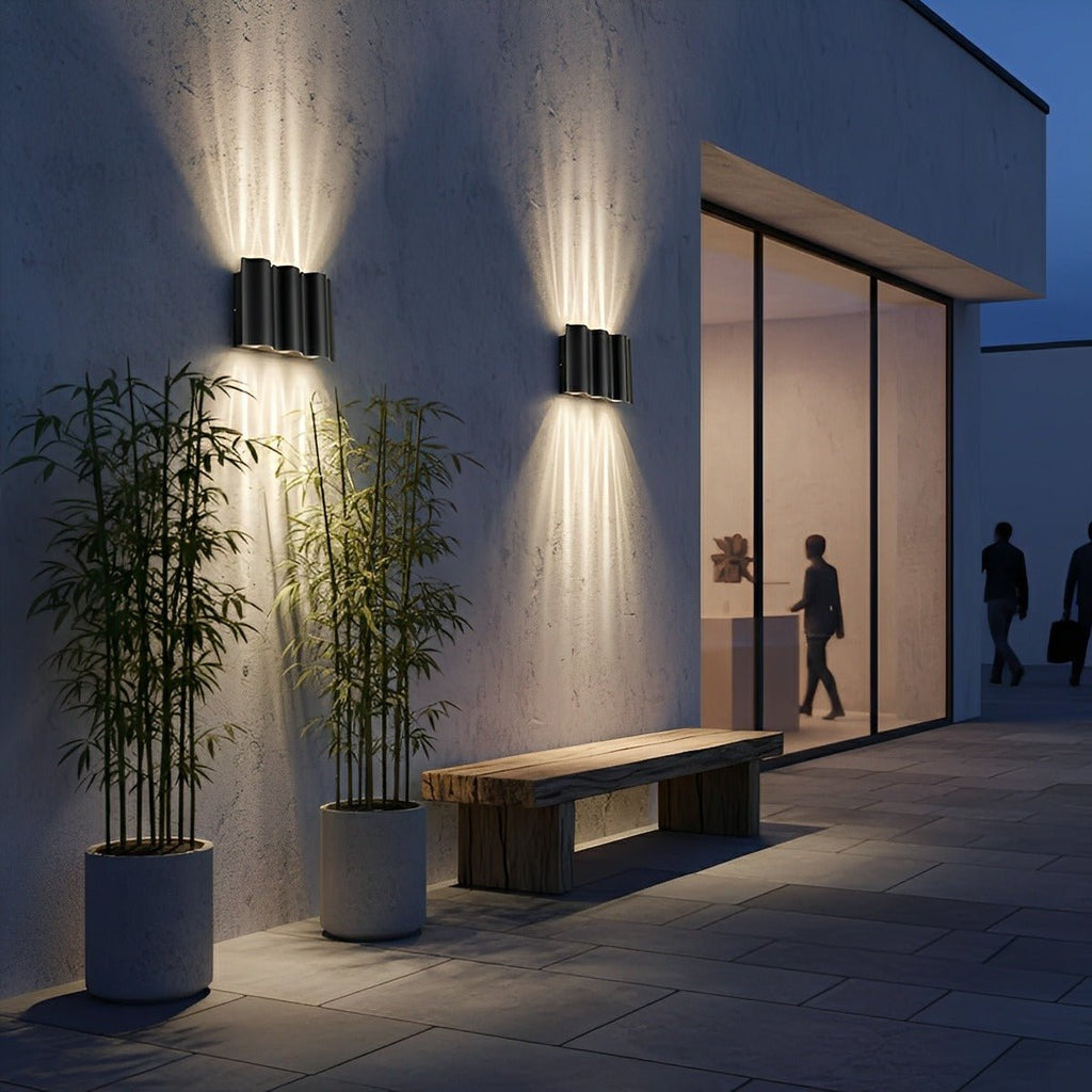 Modern Up Down LED Wall Sconce IP54 Aluminum Outdoor Light