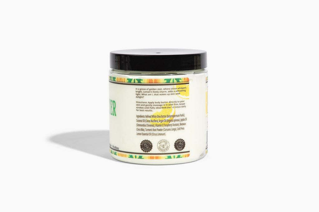 Lemon Turmeric Whipped Body Butter – Uneven Looking Skin