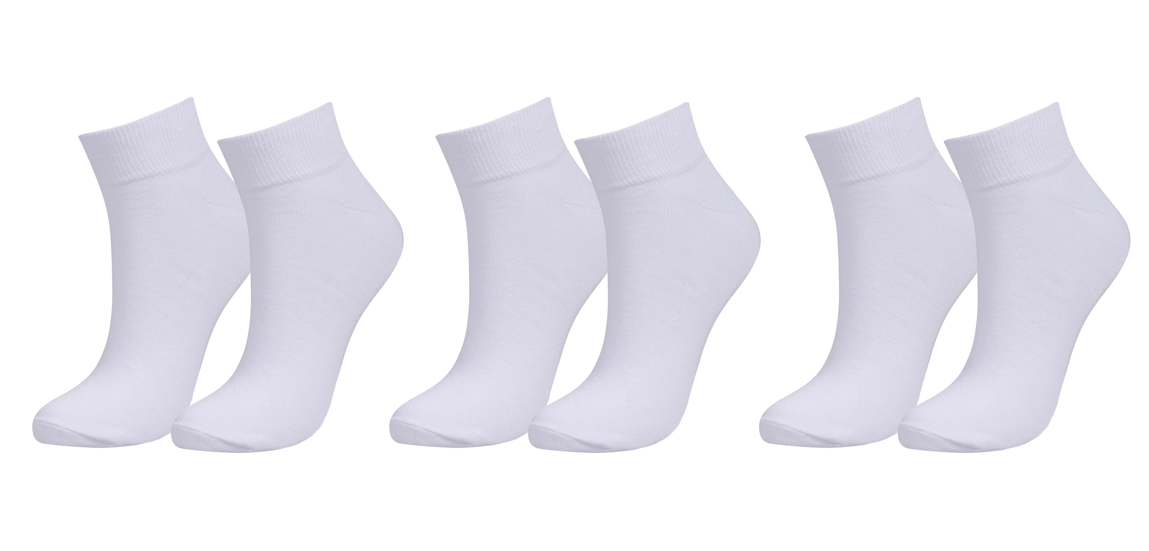 tittimitti® Women’s Organic Cotton Ankle Socks 3-Pack – Breathable Everyday Ankle Socks