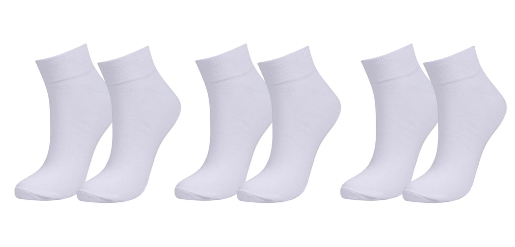 tittimitti Men’s Organic Cotton Ankle Socks 3-Pack – Breathable Everyday Ankle Socks