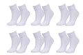 tittimitti Women’s Organic Cotton Crew Socks 6-Pack – Breathable Everyday Comfort Socks