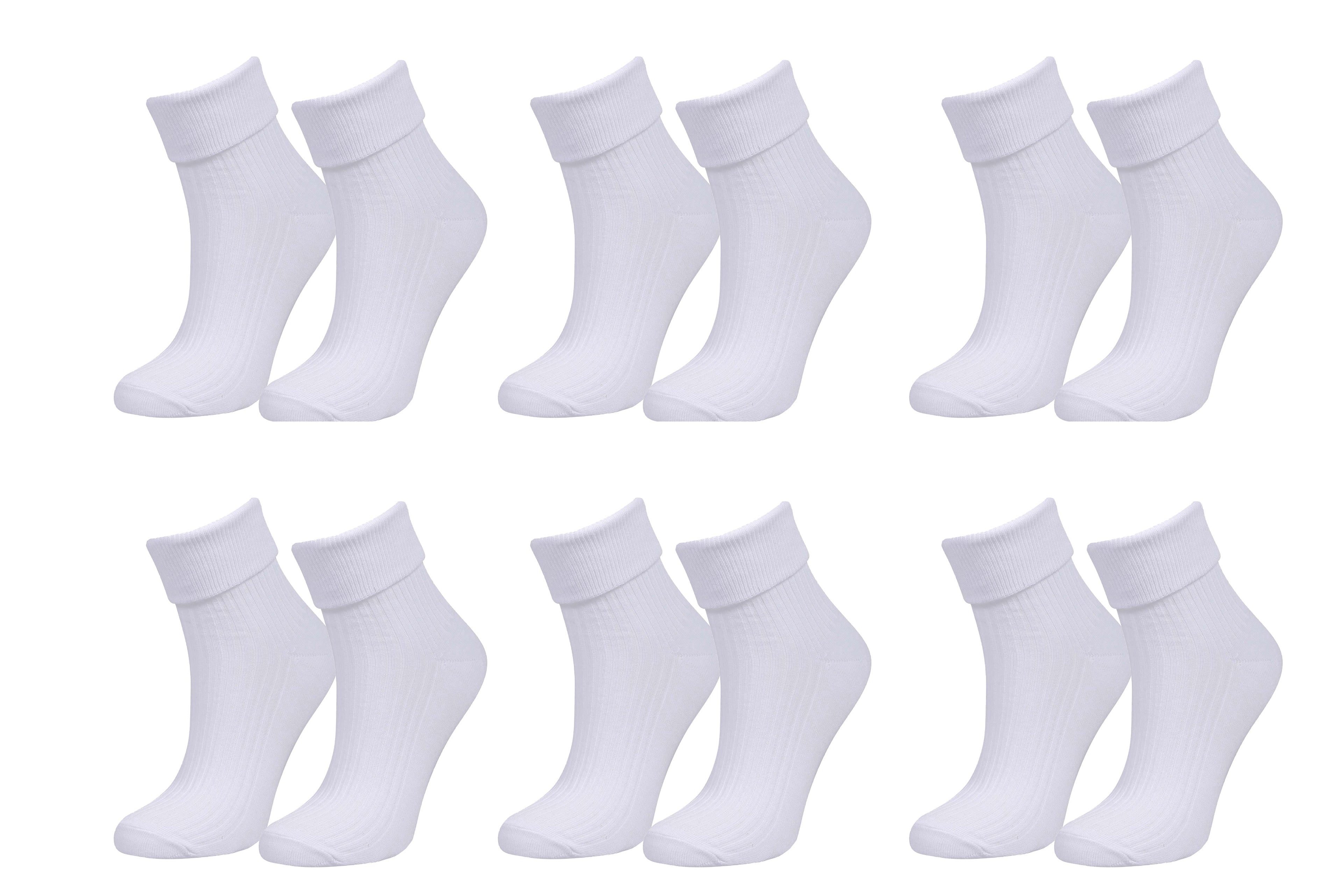tittimitti Women’s Organic Cotton Crew Socks 6-Pack – Breathable Everyday Comfort Socks