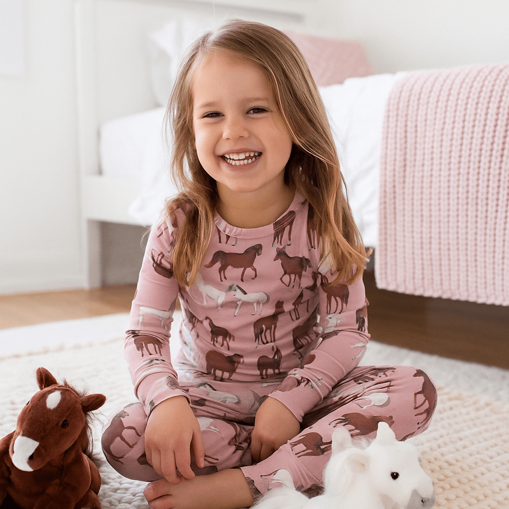 Wild Horses Big Kid Pajama Set(Up to 12 years)