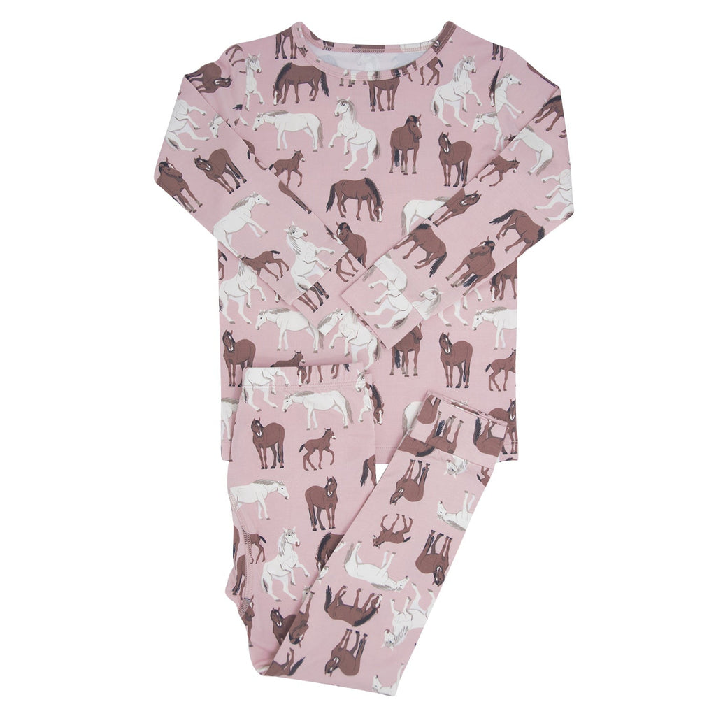 Wild Horses Big Kid Pajama Set(Up to 12 years)