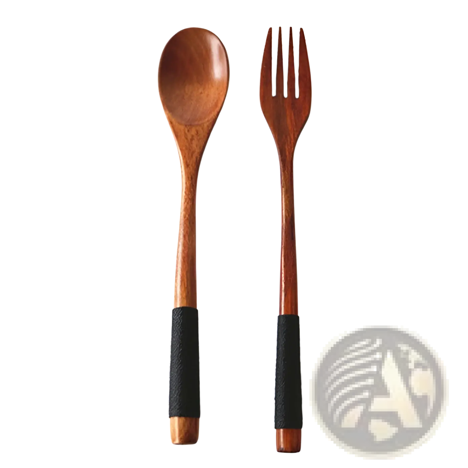 Wooden Spoon and Fork Set Kitchen Utensil Tools 9 Pack