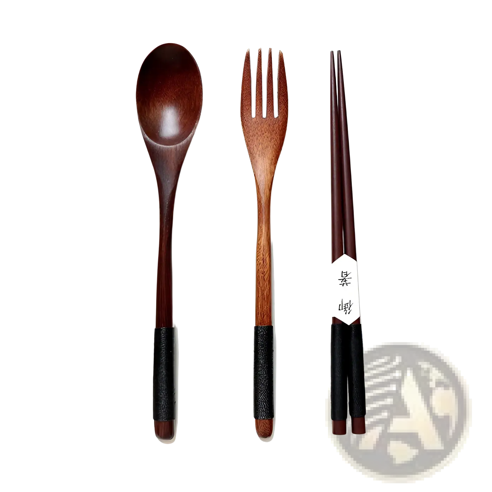Wooden Spoon and Fork Set Kitchen Utensil Tools 9 Pack