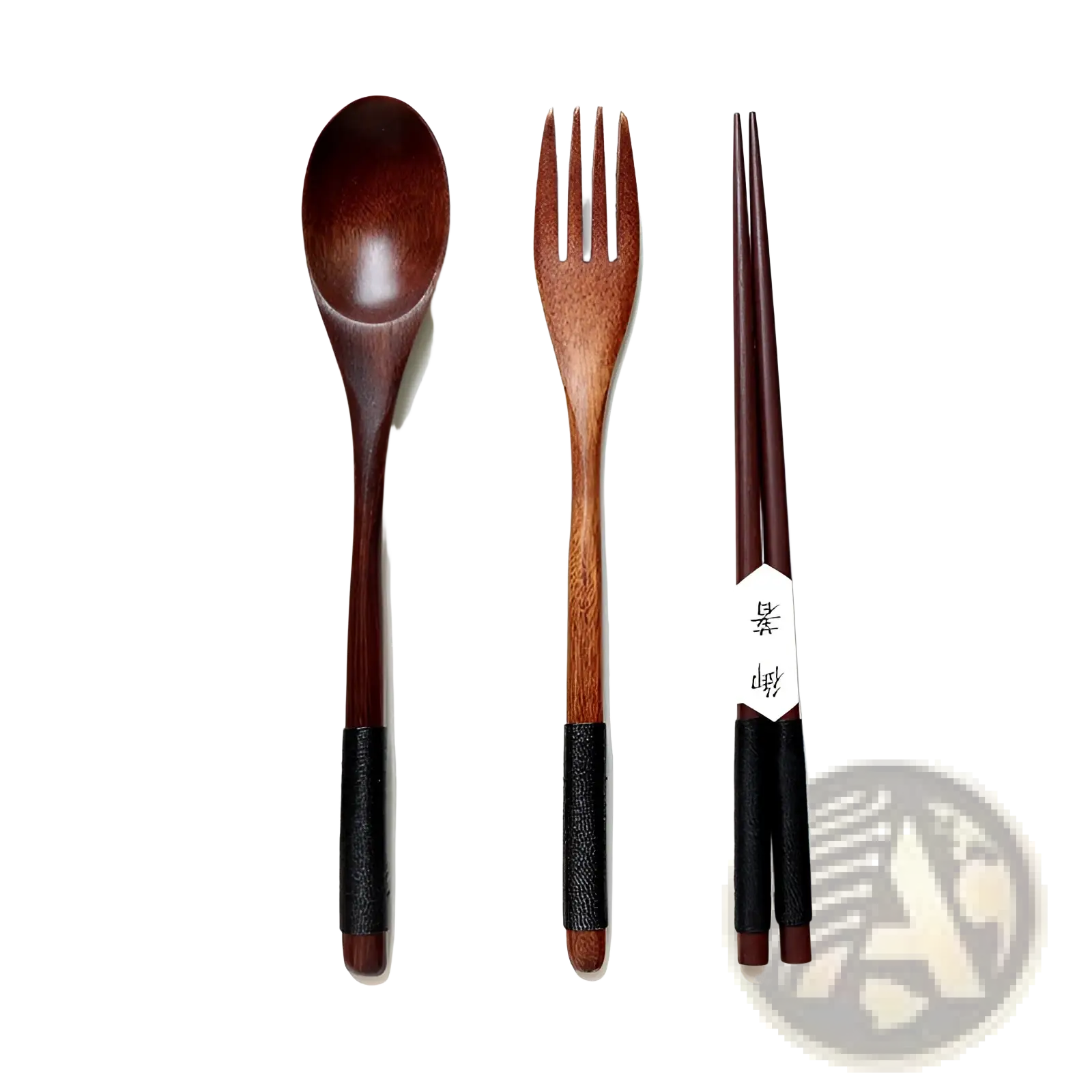 Wooden Spoon and Fork Set Kitchen Utensil Tools 9 Pack