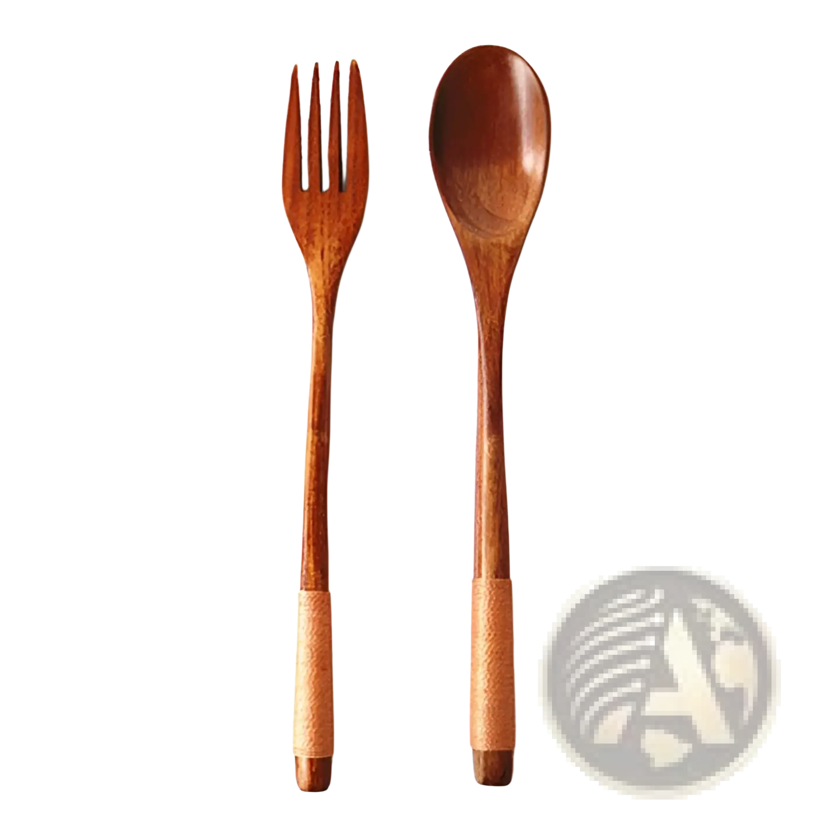 Wooden Spoon and Fork Set Kitchen Utensil Tools 9 Pack