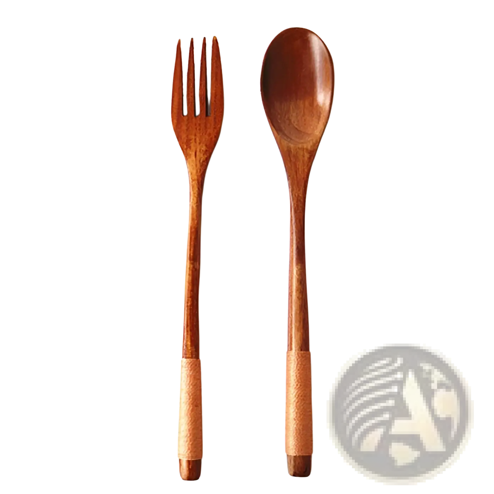 Wooden Spoon and Fork Set Kitchen Utensil Tools 9 Pack