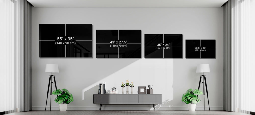 100 Dollars Glass Wall Art