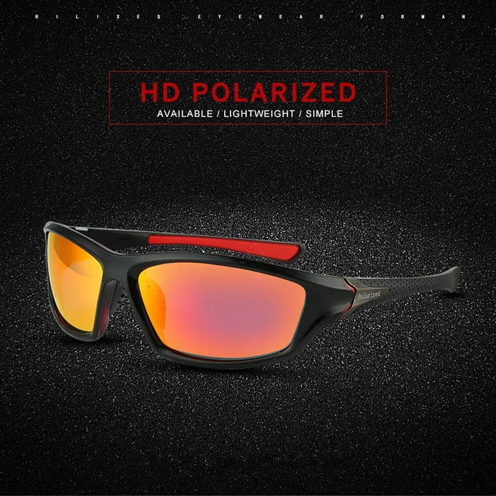 Polarized Goggle-Style Sunglasses – UV protection Mirror Lens Eyewear