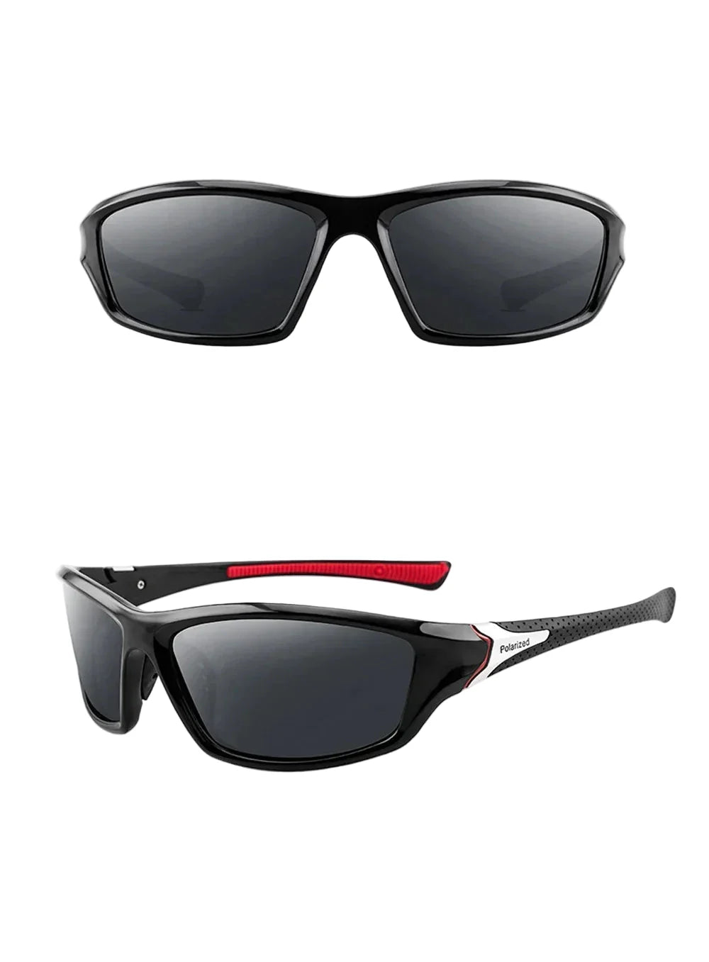 Polarized Goggle-Style Sunglasses – UV protection Mirror Lens Eyewear