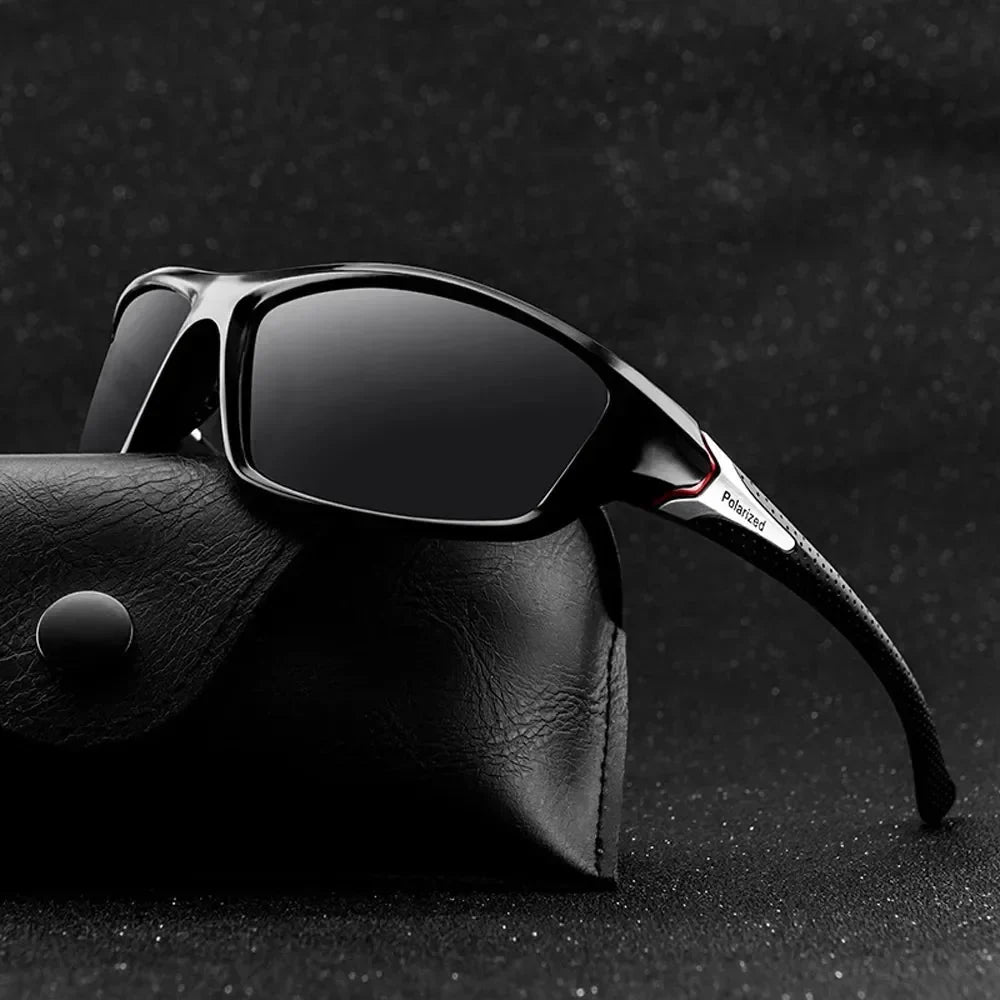 Polarized Goggle-Style Sunglasses – UV protection Mirror Lens Eyewear