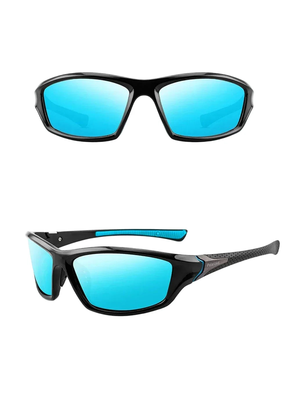 Polarized Goggle-Style Sunglasses – UV protection Mirror Lens Eyewear