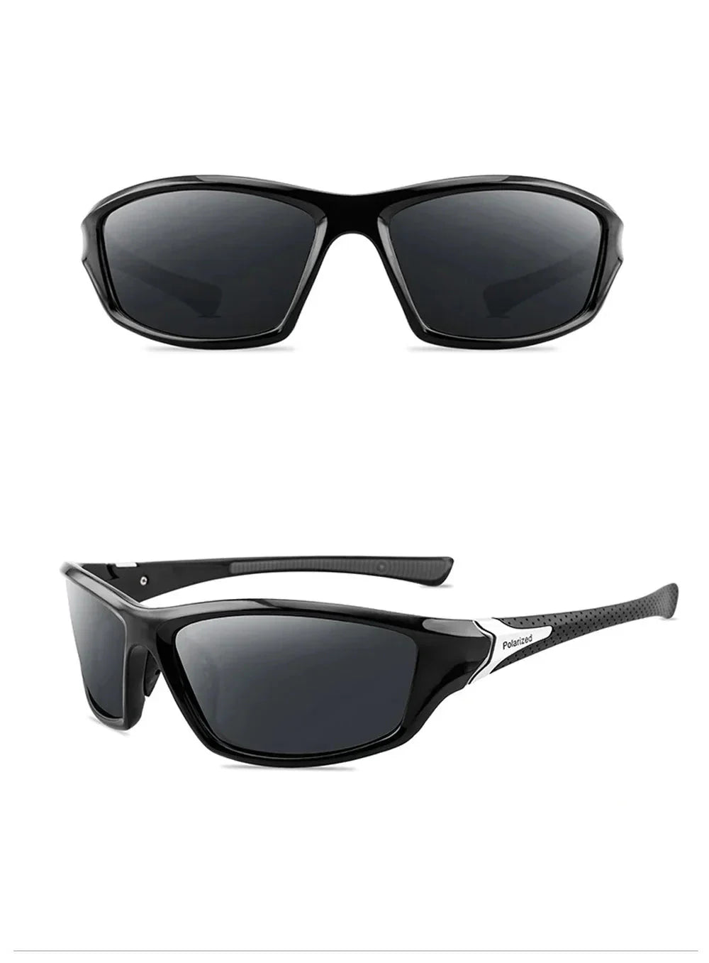 Polarized Goggle-Style Sunglasses – UV protection Mirror Lens Eyewear
