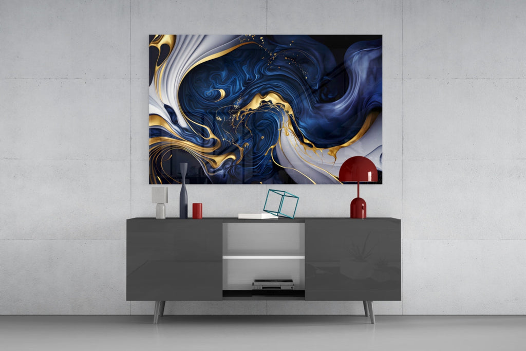 Abstract Art Glass Wall Art